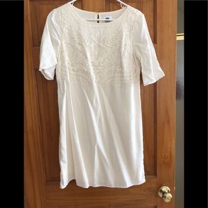NWOT Cream short sleeved dress